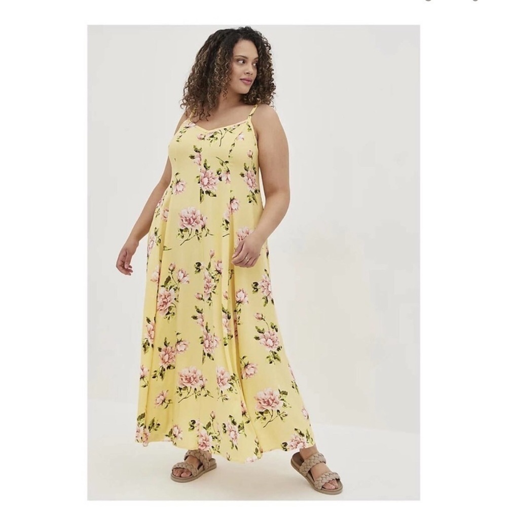 NWT Torrid Maxi Challis Trapeze Dress - Picture 11 of 11